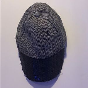 Girl’s black sparkly baseball hat